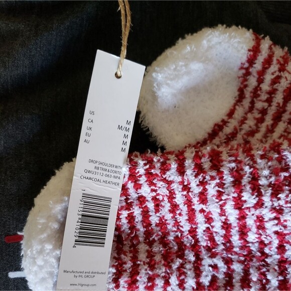 Rae Dunn "Santa's Favorite" Sweatshirt and Socks Set Women's Size Medium - Picture 10 of 11